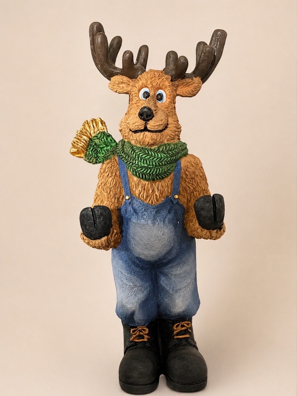 Vintage Christmas Moose - Holder - Mantle Decor